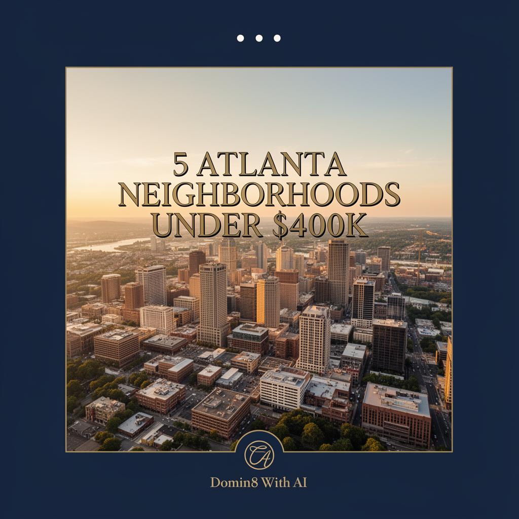 5 Atlanta Neighborhoods Under $400k