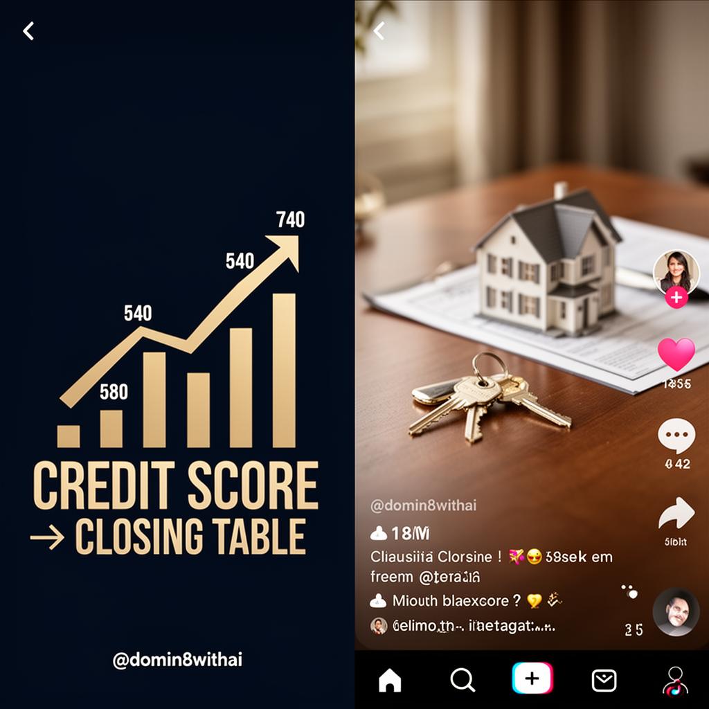 Credit Score → Closing Table
